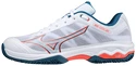 Pánska tenisová obuv Mizuno  Wave Exceed Light Clay White/Cherry
