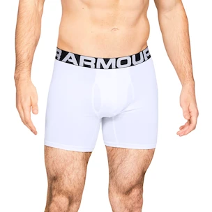 Pánske boxerky Under Armour  Charged Cotton 6in 3 Pack-WHT
