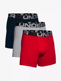 Pánske boxerky Under Armour Charged Cotton 6in 3Pack Red