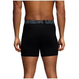 Pánske boxerky Under Armour Perf Cotton 6in 3Pack Black