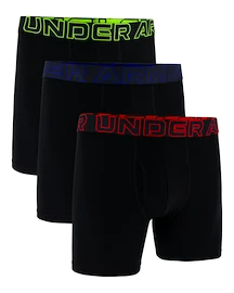 Pánske boxerky Under Armour Perf Cotton 6in 3Pack Black
