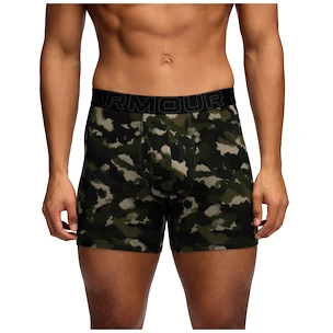 Pánske boxerky Under Armour Perf Cotton Nov 6in 3Pack Green