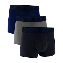 Pánske boxerky Under Armour Perf Cotton Solid 3in 3Pack Navy