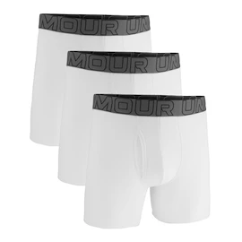 Pánske boxerky Under Armour Perf Cotton Solid 6in 3Pack White