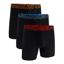 Pánske boxerky Under Armour Perf Tech 6in 3Pack Black