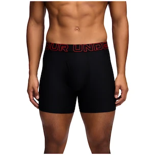 Pánske boxerky Under Armour Perf Tech 6in 3Pack Black