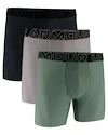 Pánske boxerky Under Armour Perf Tech 6in 3Pack Grey