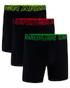Pánske boxerky Under Armour Perf Tech Mesh 6in 3Pack Black