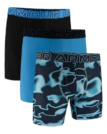 Pánske boxerky Under Armour Perf Tech Mesh Nov 6in 3Pack Blue