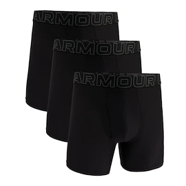 Pánske boxerky Under Armour Perf Tech Mesh Solid 6in 3Pack Black