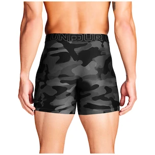 Pánske boxerky Under Armour Perf Tech Print 6in 3Pack Black  S