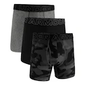 Pánske boxerky Under Armour Perf Tech Print 6in 3Pack Black  S