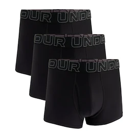 Pánske boxerky Under Armour Perf Tech Solid 3in 3Pack Black