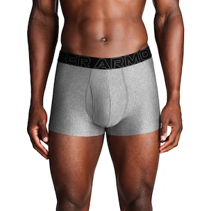 Pánske boxerky Under Armour Perf Tech Solid 3in 3Pack Steel Heather  XL