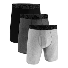 Pánske boxerky Under Armour Perf Tech Solid 9in 3Pack Steel Heather