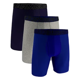 Pánske boxerky Under Armour Perf Tech Solid 9in 3Pack Steel Royal