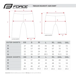 Pánske cyklistické kraťasy Force  Blade MTB red