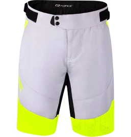 Pánske cyklistické kraťasy Force Storm grey/yellow
