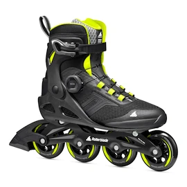 Pánske kolieskové korčule Rollerblade Macroblade 84 BOA Black/Lime