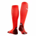 Pánske kompresné podkolienky CEP  Ultralight Lava/Dark Red