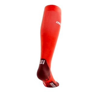 Pánske kompresné podkolienky CEP  Ultralight Lava/Dark Red