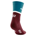 Pánske kompresné ponožky CEP  4.0 Petrol/Dark Red