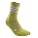 Pánske kompresné ponožky CEP  80s Hiking Mid Cut Olive/Grey