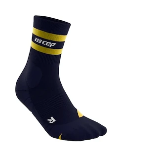 Pánske kompresné ponožky CEP  80s Hiking Mid Cut Peacot/Gold