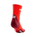 Pánske kompresné ponožky CEP  Ultralight Lava/Dark Red