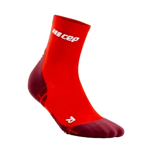 Pánske kompresné ponožky CEP  Ultralight Lava/Dark Red