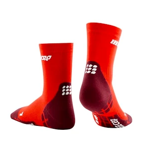 Pánske kompresné ponožky CEP  Ultralight Lava/Dark Red