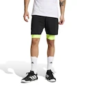 Pánske šortky adidas  Club 2In1 Short Black/Lucid Lemon