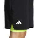 Pánske šortky adidas  Club 2In1 Short Black/Lucid Lemon