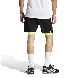Pánske šortky adidas  Club 2In1 Short Black/Lucid Lemon
