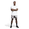 Pánske šortky adidas  Club Tennis Graphic Shorts White