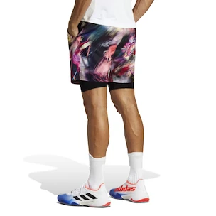 Pánske šortky adidas  Melbourne Ergo Tennis Graphic Shorts Multicolor/Black