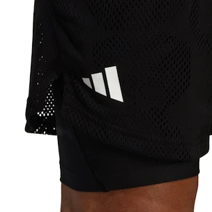 Pánske šortky adidas  Melbourne Tennis Two-in-One 7-inch Shorts Black