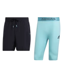 Pánske šortky adidas  Paris 2 in 1 Short Carbon