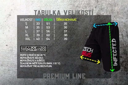 Pánske šortky Czech Virus  black