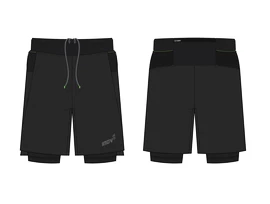 Pánske šortky Inov-8 Trailfly Ultra 7" 2in1 Short Black