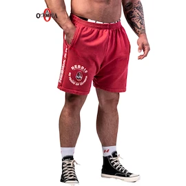 Pánske šortky Nebbia NEBBIA x OLYMPIA Washed Sweat Shorts LEGEND 786 red