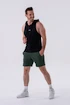 Pánske šortky Nebbia  Relaxed-fit Shorts with Side Pockets 319 dark green