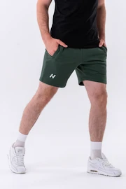 Pánske šortky Nebbia Relaxed-fit Shorts with Side Pockets 319 dark green
