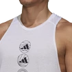 Pánske tielko adidas Run Logo Tank White