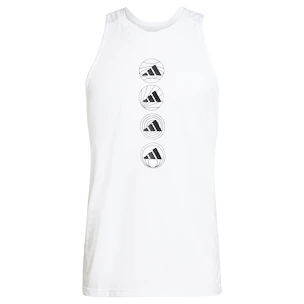 Pánske tielko adidas  Run Logo Tank White