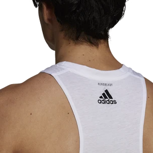 Pánske tielko adidas  Run Logo Tank White