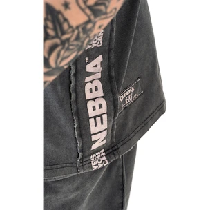 Pánske tielko Nebbia NEBBIA x OLYMPIA Washed Muscle Back Stringer GOLDEN AGE 791 black