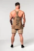 Pánske tielko Nebbia  Washed-off Oversized Stringer MAX OUT 359 Light Brown