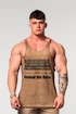 Pánske tielko Nebbia  Washed-off Oversized Stringer MAX OUT 359 Light Brown