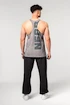 Pánske tielko Nebbia  Washed-off Oversized Stringer MAX OUT 359 Light Grey